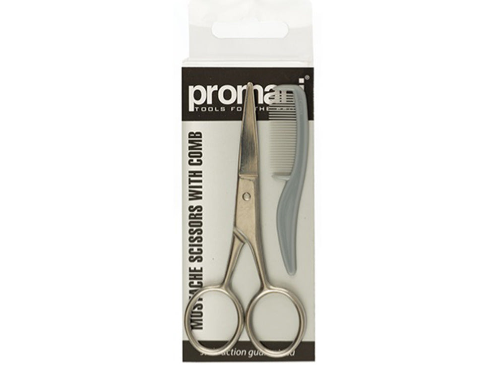 Promani Mustache And Beard Scissor With Comb PR-741