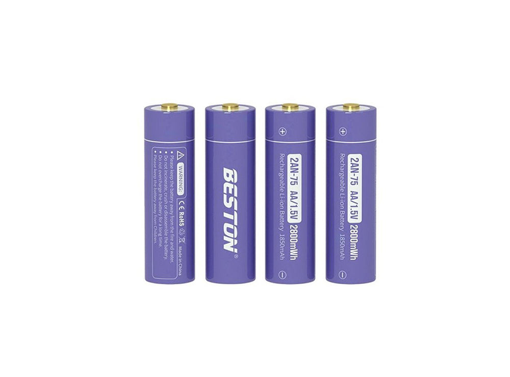 Beston Li-ion Rechargeable AA Batteries 1.5V Pack of 4