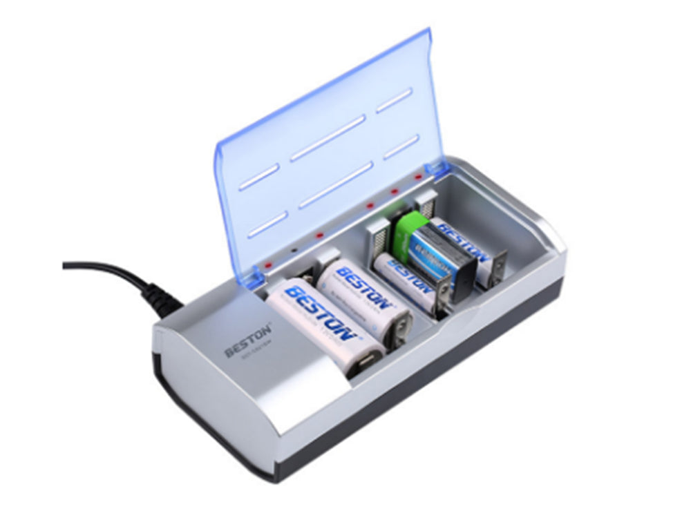 Beston Universal Charger For AA, AAA, C or D & 9V C821
