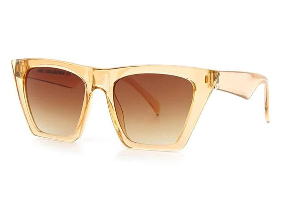 Aqua Di Polo Transparent Brown Sunglass For Women