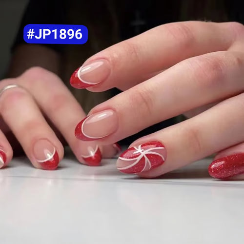 Fancy Glam! JP1896 Nails with Double Tape