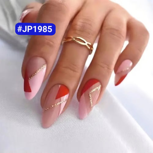 Fancy Glam! JP1985 Nails with Double Tape