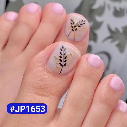 Fancy Glam! JP1653 Toe Nails with Double Tape