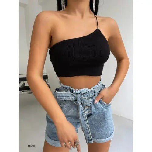 Crop Top Black Medium