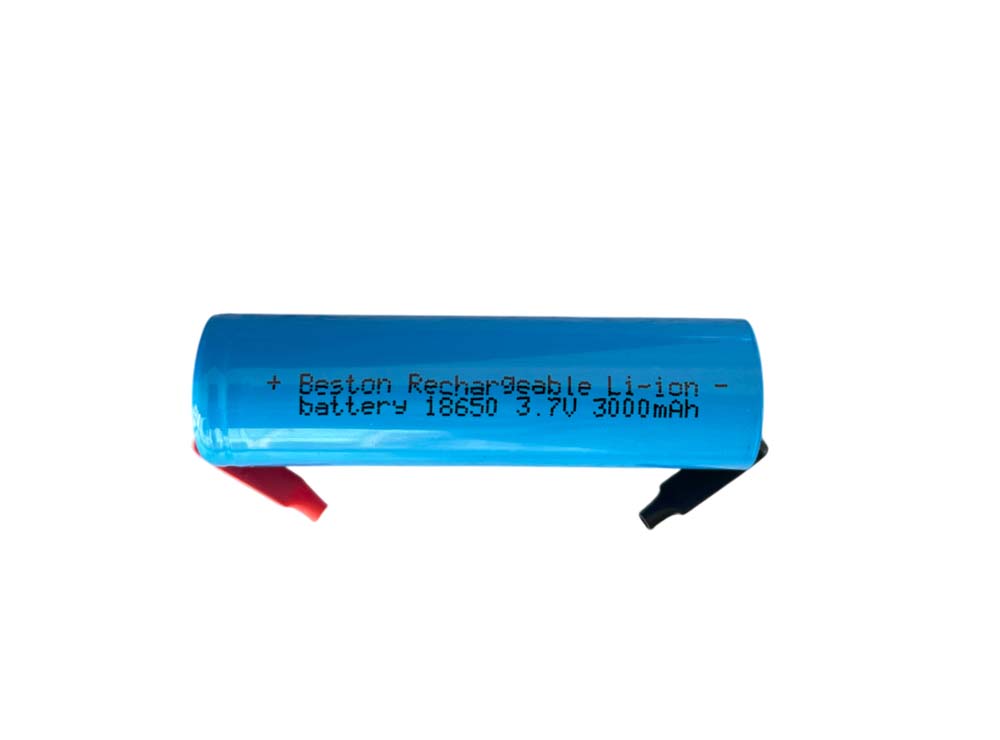 Beston 18650 3000mAh Flat Tip Battery With Soldering Tab