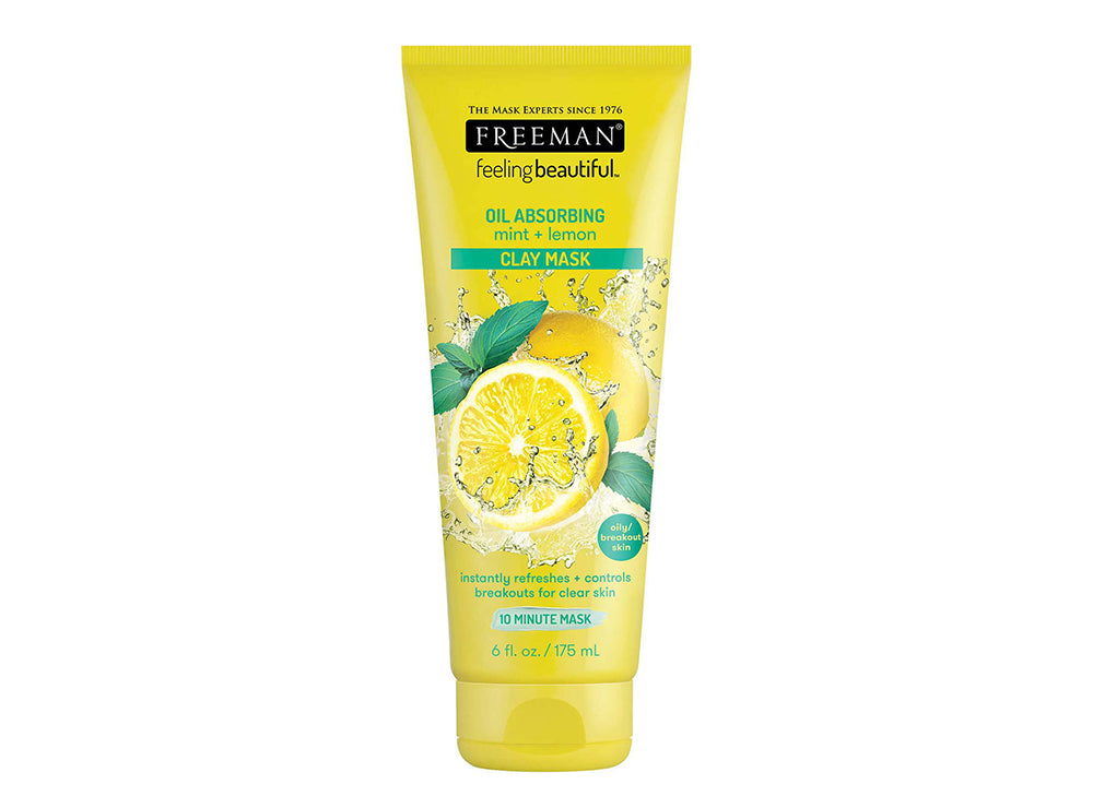 Freeman Oil Absorbing Mint + Lemon Clay Mask 175ml