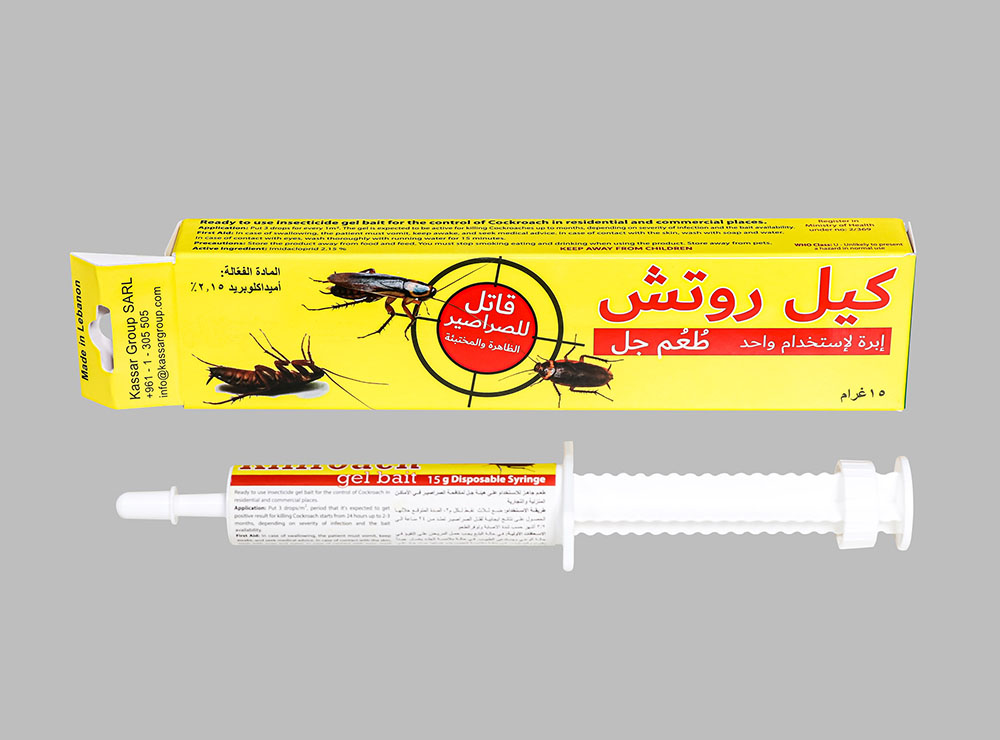 Killroach Disposable Syringe Gel Bait