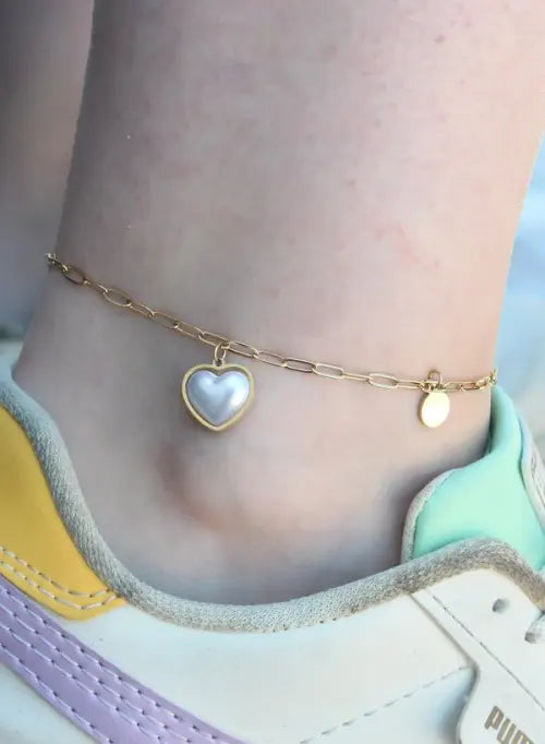Gold Plated Steel Anklet