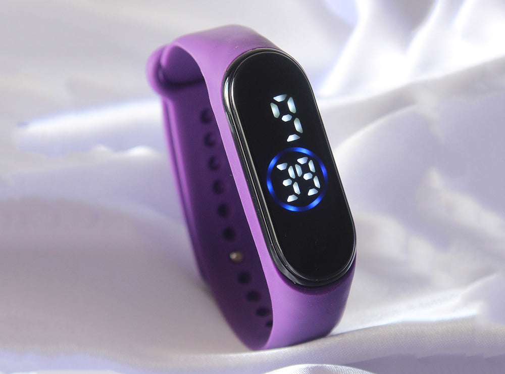 Digital Watch Purple