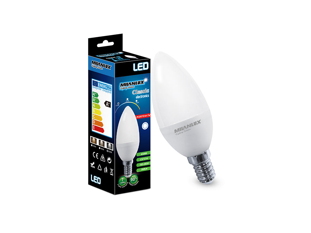 Milanlux Led Bulb E14 7W Day Light White