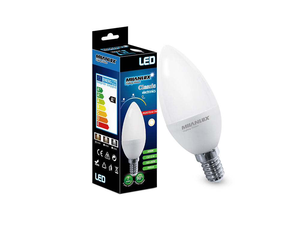 Milanlux Led Bulb E14 7W  Yellow