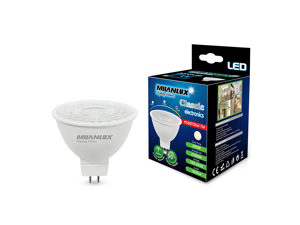 Milanlux Led Bulb MR16 7W Yellow