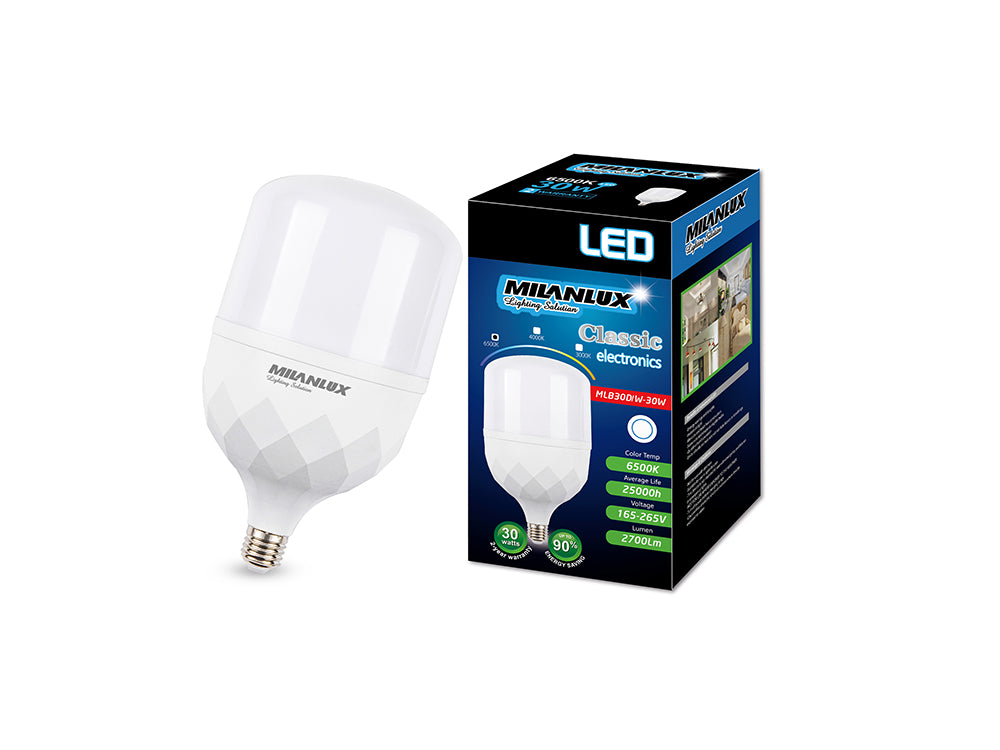 Milanlux Led Bulb E27 30W Day Light White