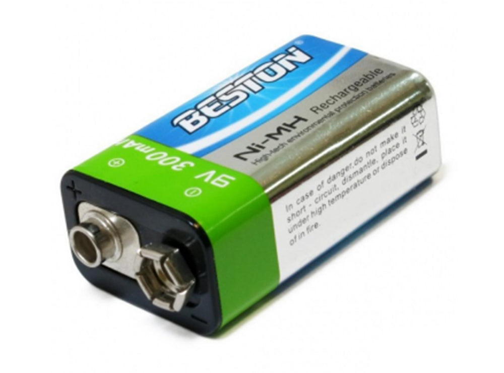 Beston Rechargeable 9V 300mAh Battery