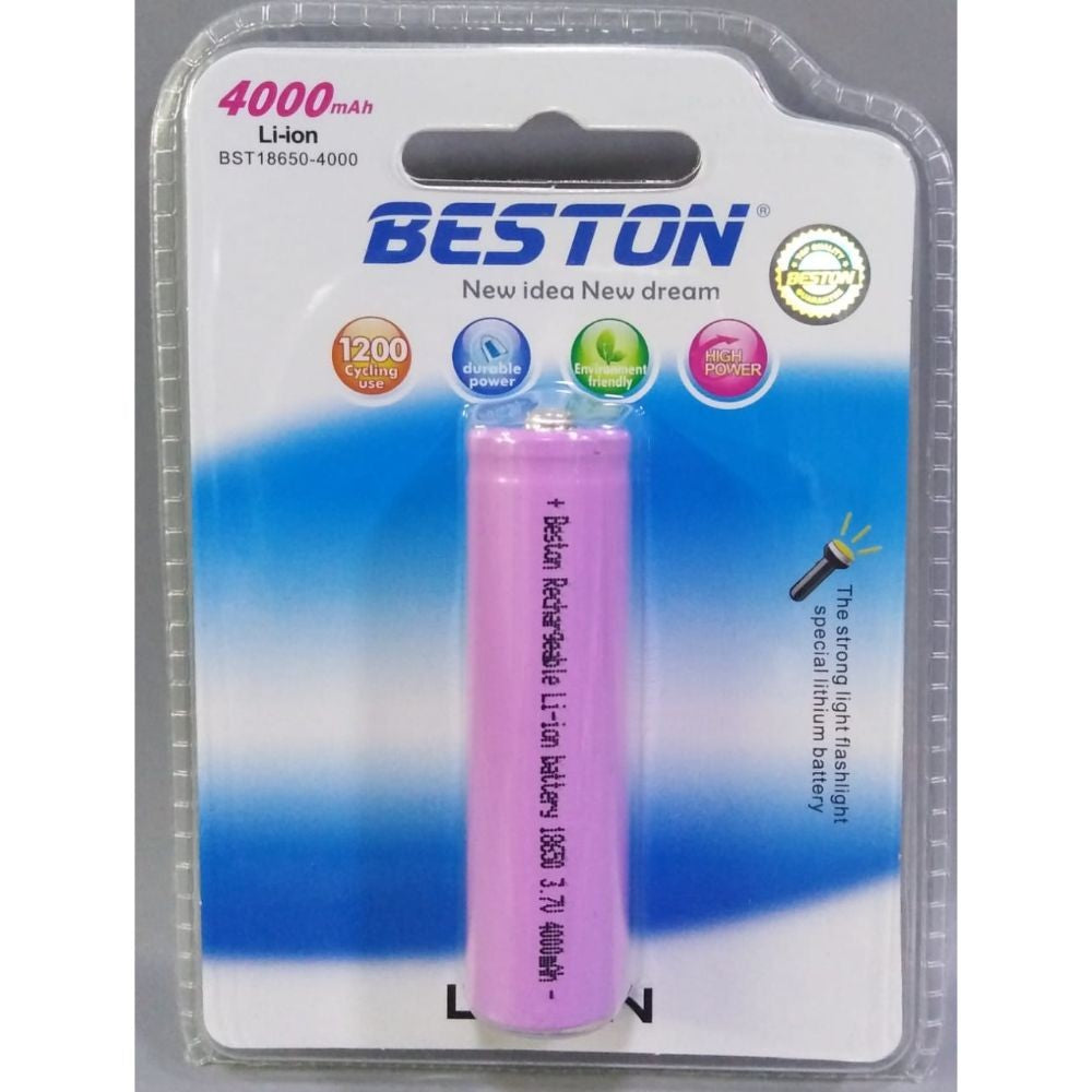 Beston 18650 4000mAh High Tip Battery