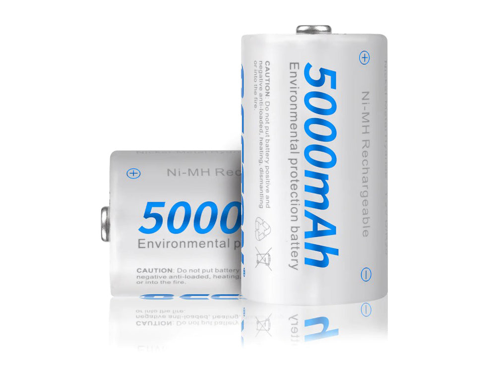 Beston Rechargeable D 5000mAh Batteries Pack of 2