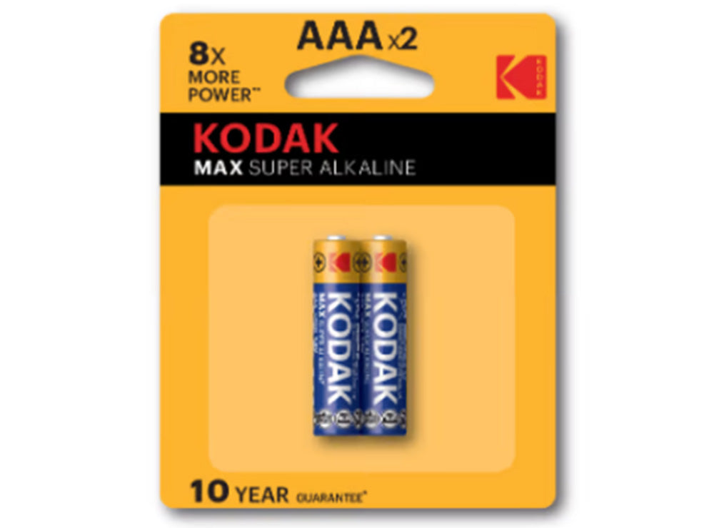 Kodak Max AAA Batteries Pack of 2