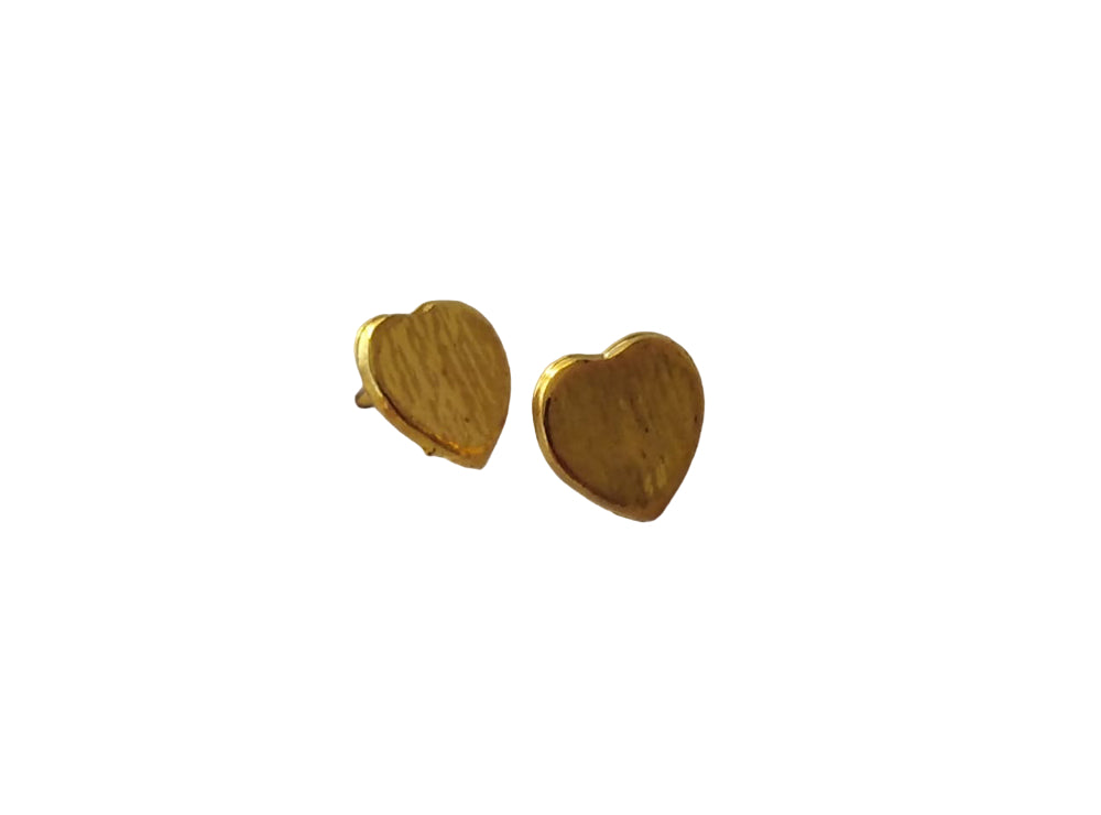 Small Hearts Earrings Gold