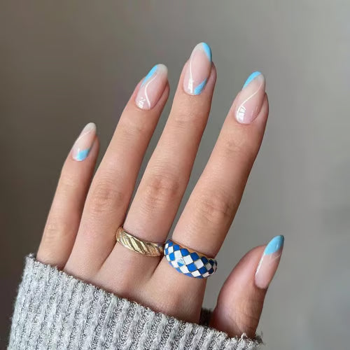 Fancy Glam! JP1351 Nails with Double Tape