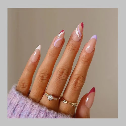 Fancy Glam! JP1689 Nails with Double Tape