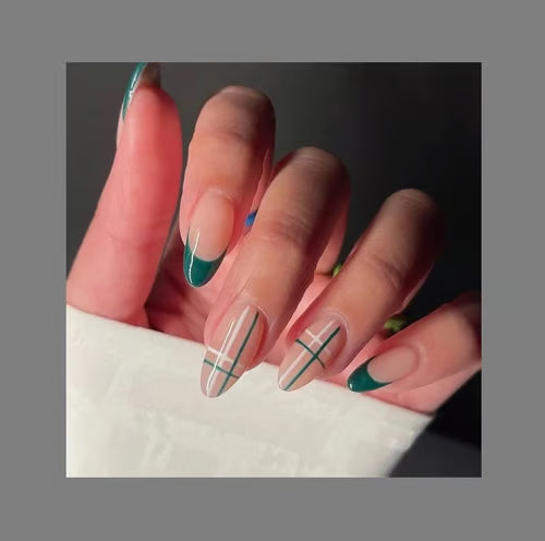 Fancy Glam! JP1781 Nails with Double Tape