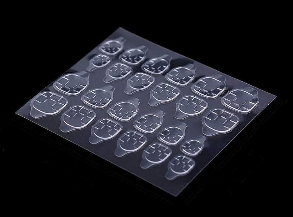 Double Sided Transparent Nail Sticker Pack of 2