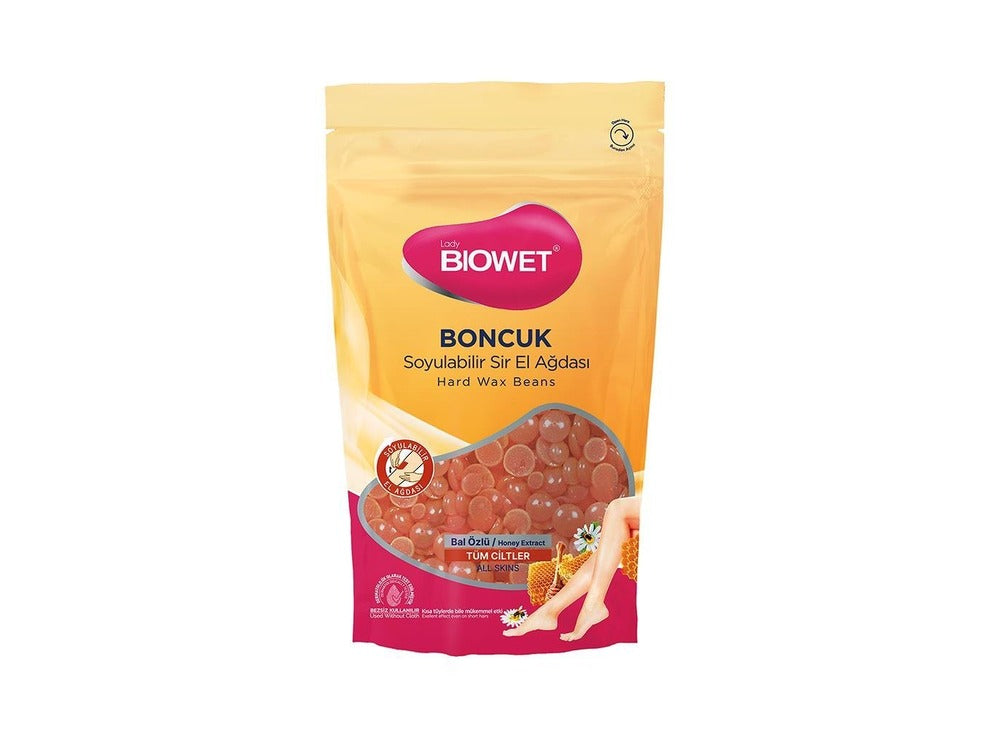 Biowet Hard Wax Beans Honey Extract For All Skins 100g