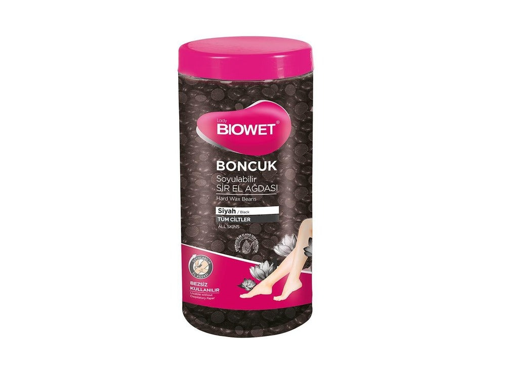 Biowet Hard Wax Beans Black For All Skins 220g