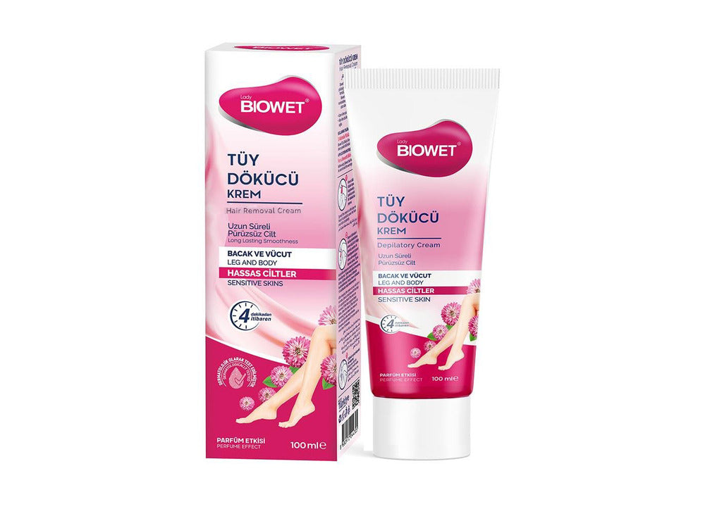 Biowet Hair Removal Cream Leg & Body For Sensitive Skins