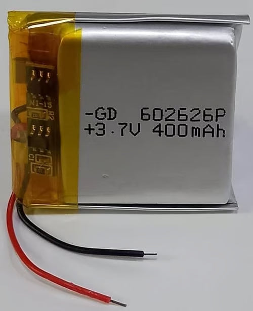 Beston 602626 Li-Po Battery 3.7V 400mAh (L:2.6,W:2.6, H:0.6)
