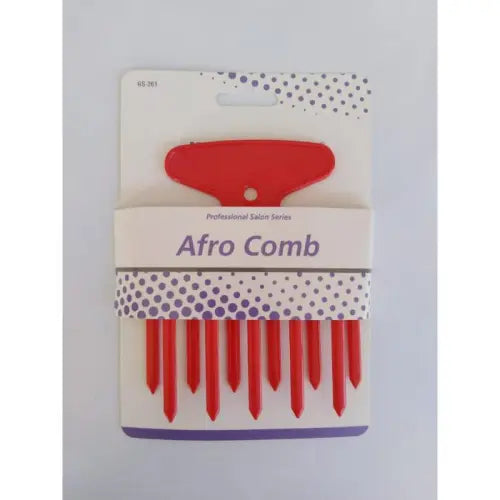 Glide'n Style Afro Comb Red GS-261