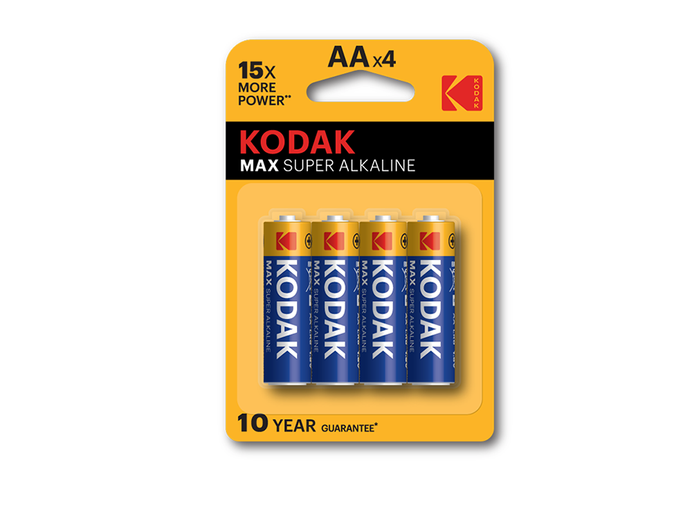 Kodak Max AA Batteries Pack of 4