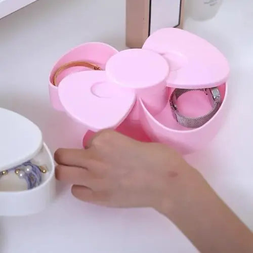 Double Layer Rotating Jewelry Organizer