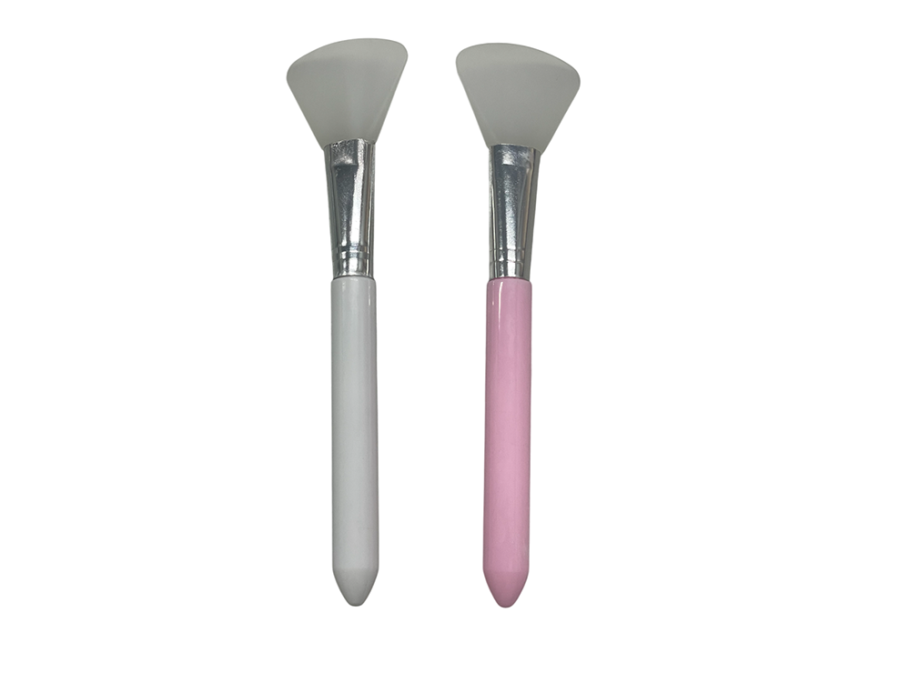 Silicone Face Mask Applicator White and Pink