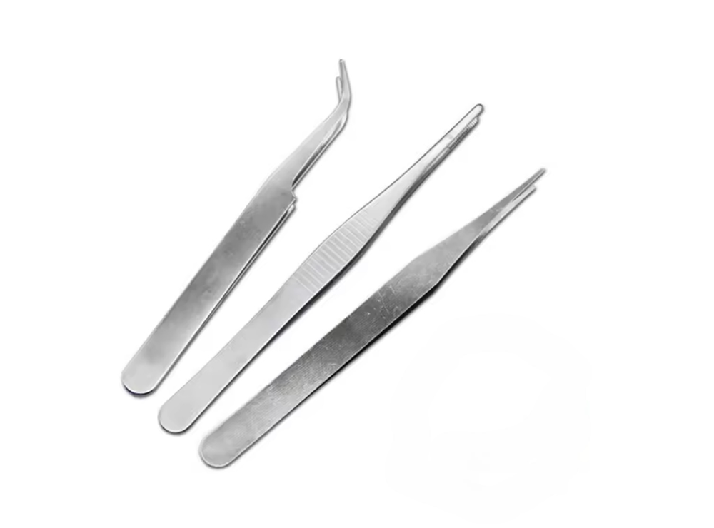 Set Of Stainless Steel Tweezers
