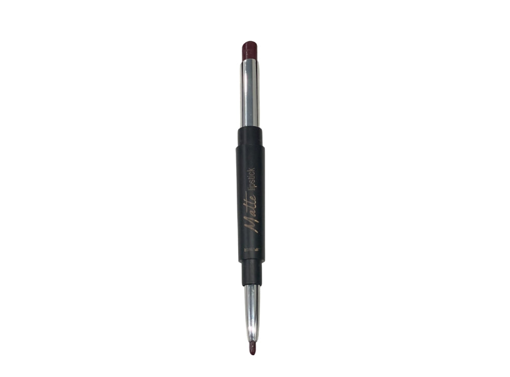 Ever Beauty Dual-Ended Matte Lipstick & Lipliner Plum Brown