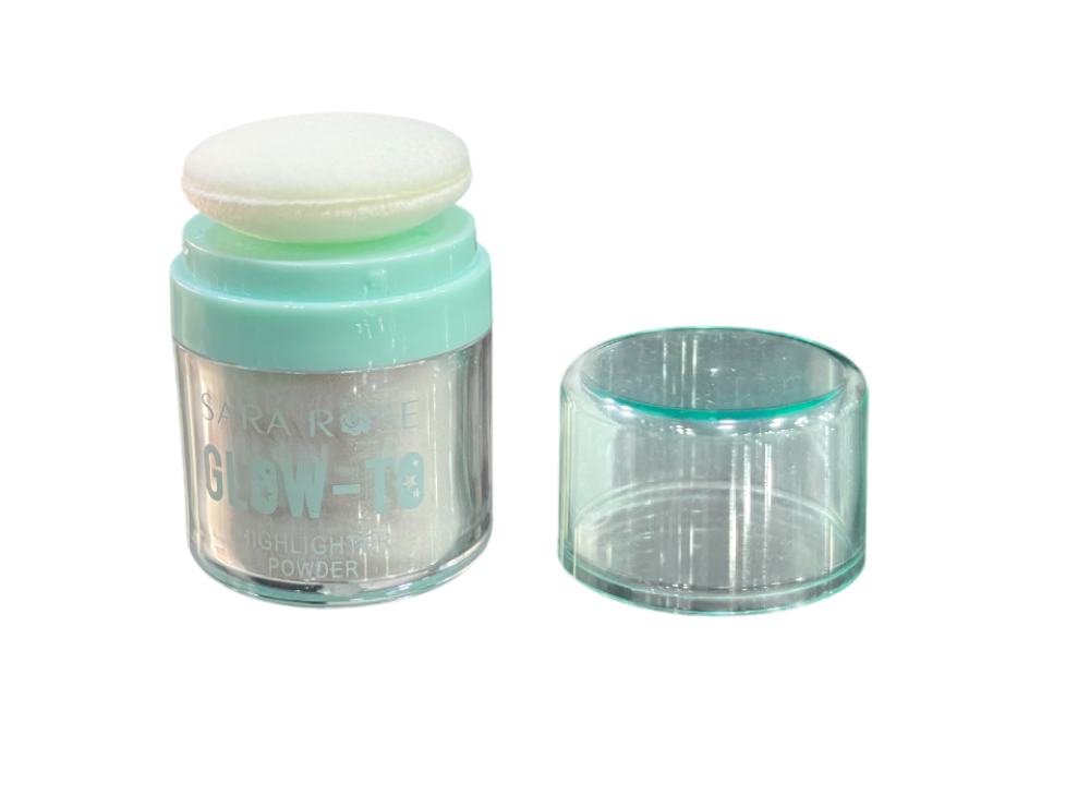 Sara Rose Glow To Highlighter Powder Silver Sparkle
