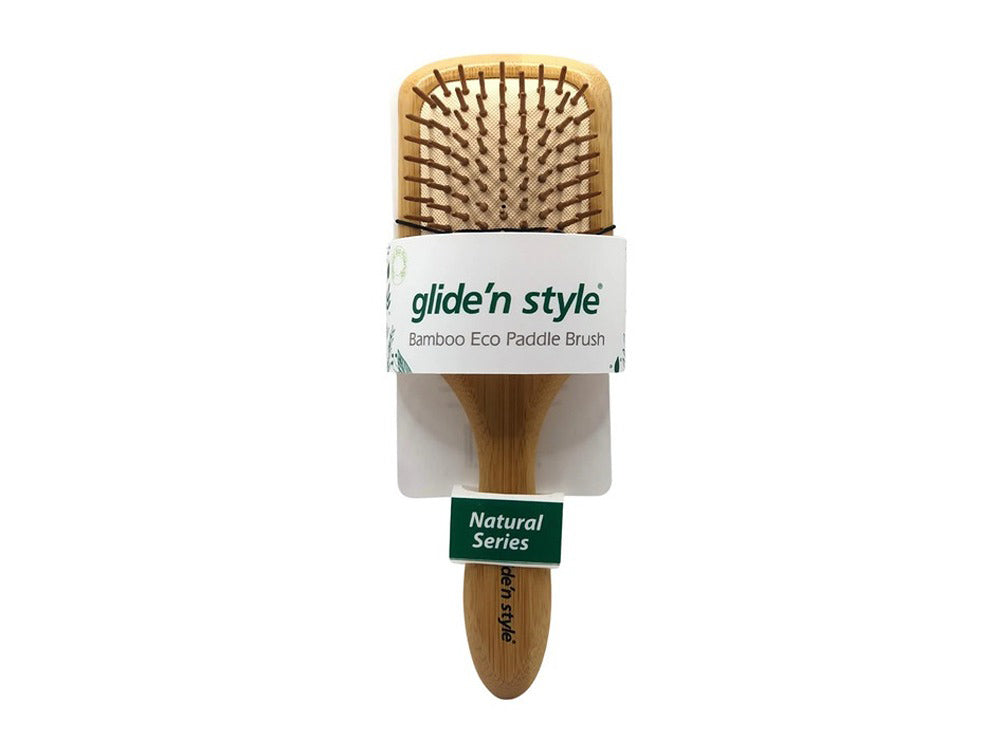 Glide'n Style Bamboo Eco Paddle Brush