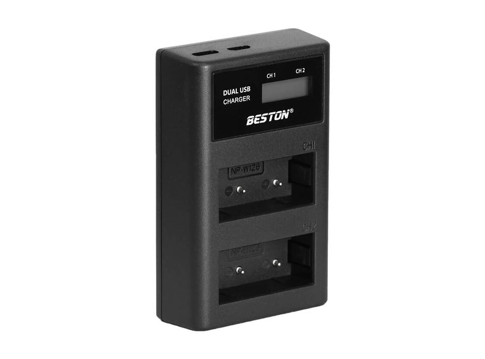 Beston 2 Slot Smart LCD Charger For Fuji NP-W126