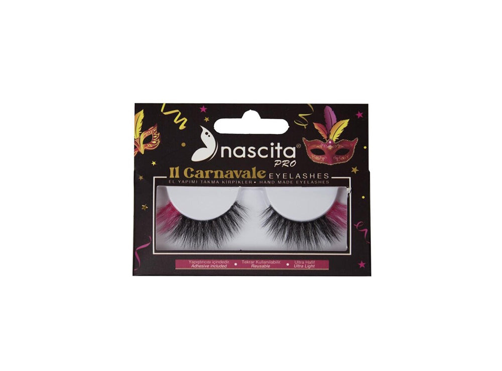 Nascita Carnavale Series Colorful False Eyelashes With Glue 128