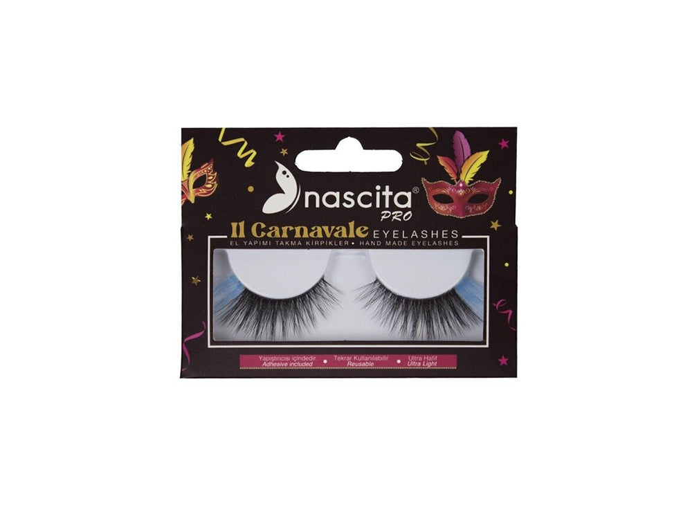 Nascita Carnavale Series Colorful False Eyelashes With Glue 129