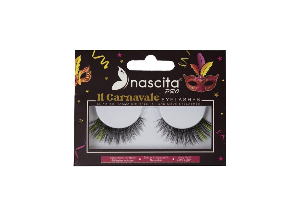 Nascita Carnavale Series Colorful False Eyelashes With Glue 130