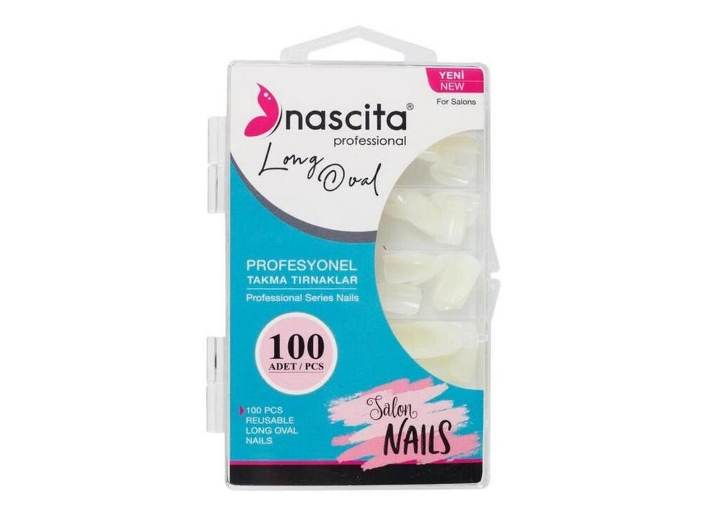 Nascita Reusable Long Oval Nails 165 Pack of 100