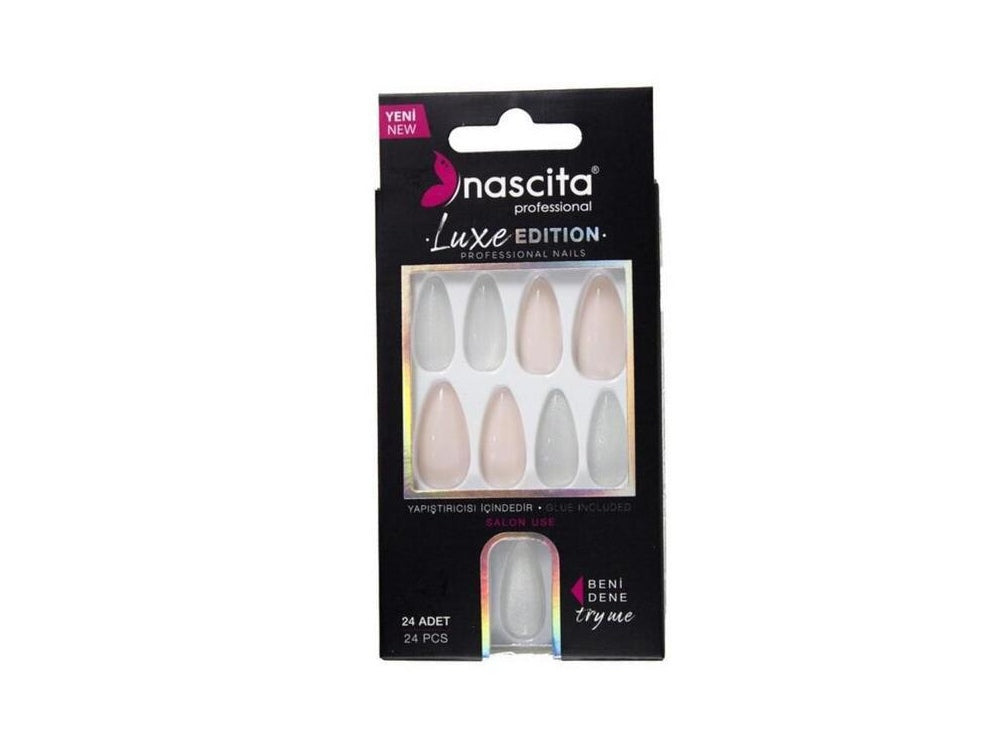 Nascita Cat Eye False Nails With Glue 217 Pack of 24