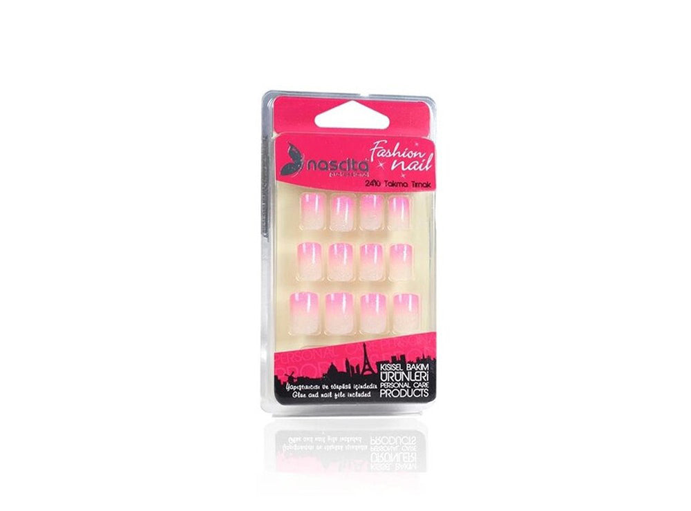 Nascita Fashion Ombre Nails With Glue & Nail File 112 Pack of 24