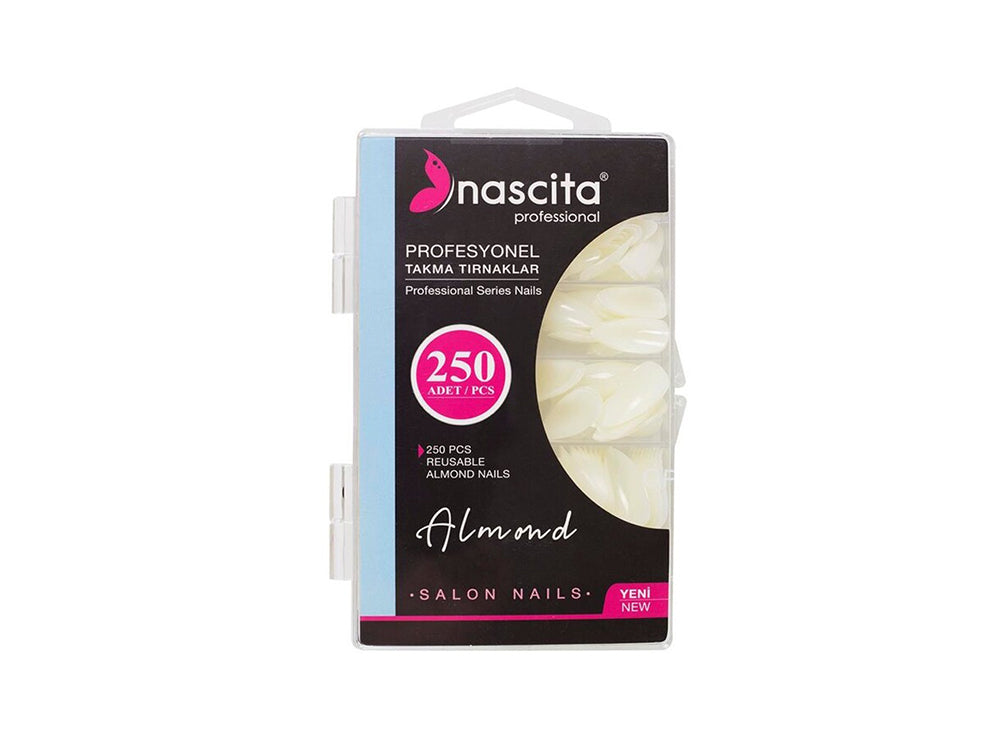 Nascita Reusable Almond Nails 172 Pack of 24