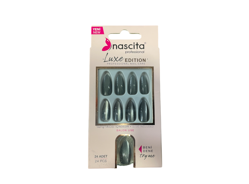 Nascita Cat Eye False Nails With Glue 241 Pack of 24