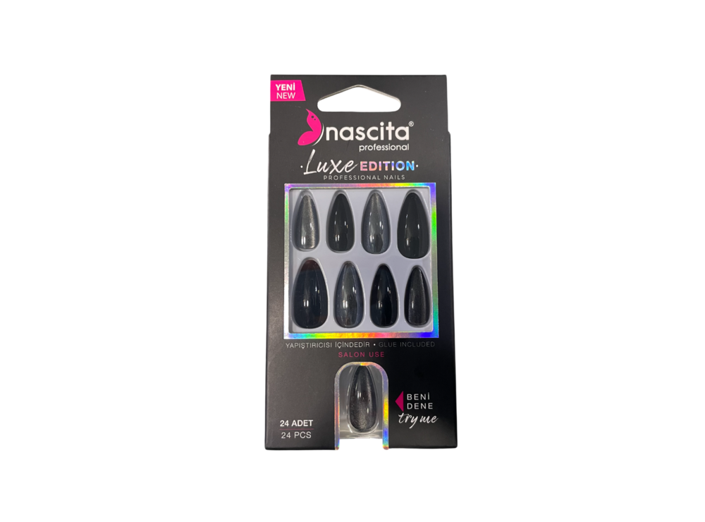 Nascita Cat Eye False Nails With Glue 274 Pack of 24