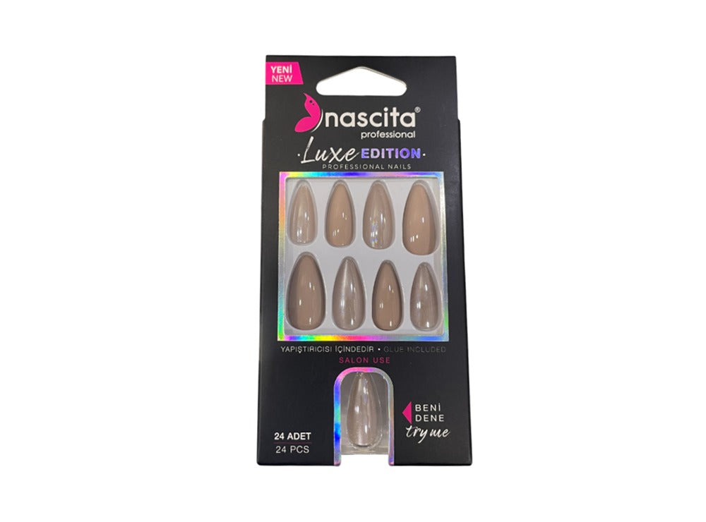 Nascita Cat Eye False Nails With Glue 277 Pack of 24