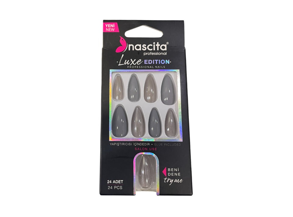 Nascita Cat Eye False Nails With Glue 278 Pack of 24
